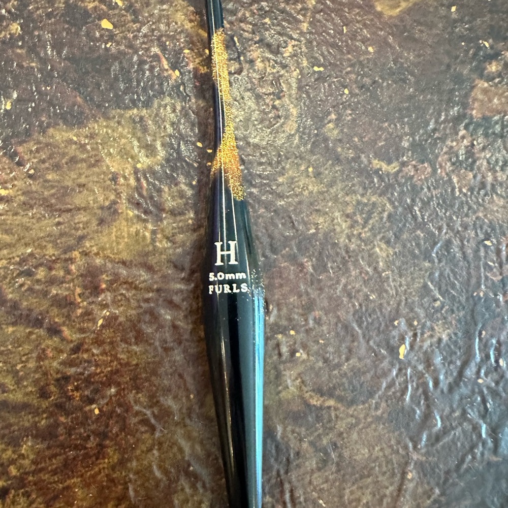 Black and Gold Crochet Hook